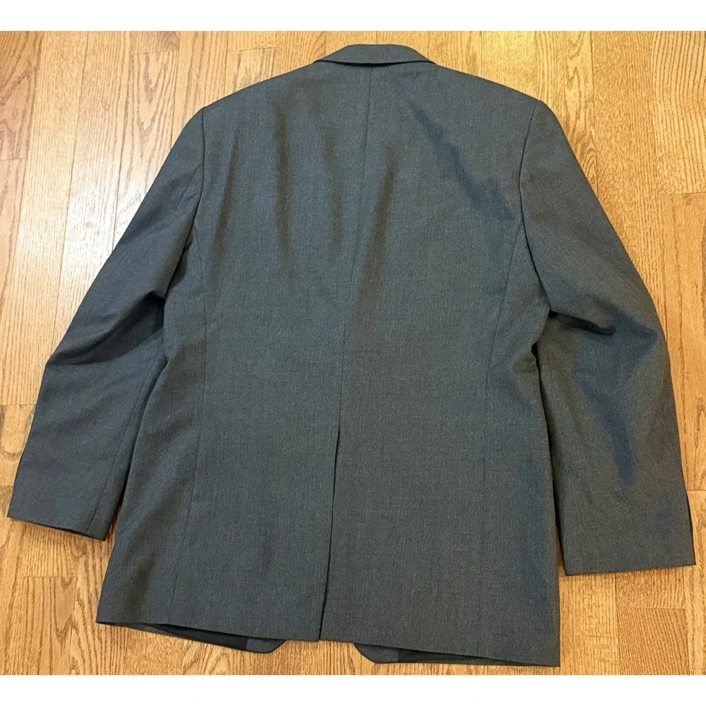 Lauren Ralph Lauren Mens 44R Gray Blazer Wool Comfort Suit Coat 2 Button Jacket